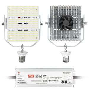 LED grow light panel and power supply.