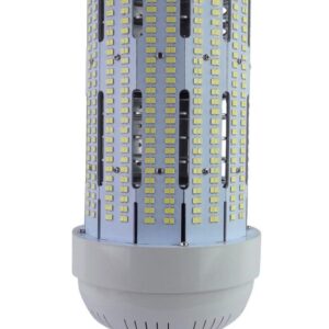 A close up of the front side of an led bulb
