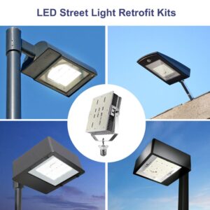 LED street light retrofit kits display.