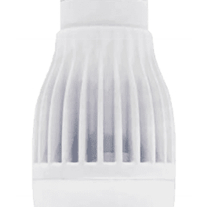 A white bottle with a green background