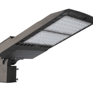 LED street light with two panels.