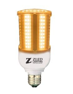 High-power LED light bulb with many LEDs.