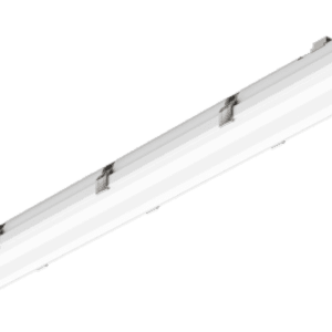 White fluorescent light fixture.