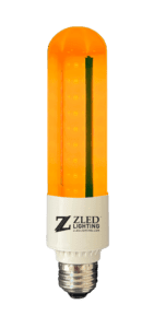 Orange LED light bulb from ZLED Lighting.