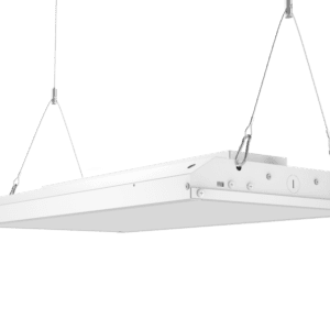 White rectangular ceiling light fixture.