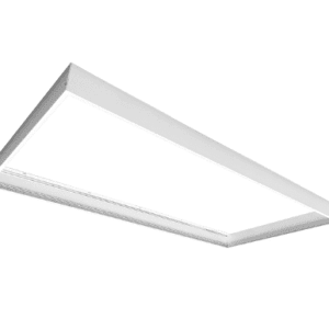 White rectangular ceiling light fixture.