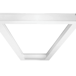 White ceiling light fixture frame.
