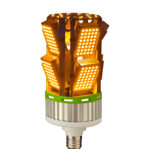 High-powered LED light bulb with multiple LEDs.