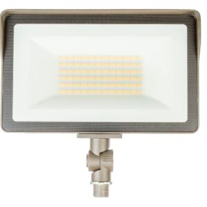 Brown LED floodlight with adjustable mount.