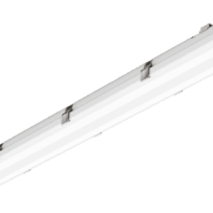 White fluorescent light fixture.