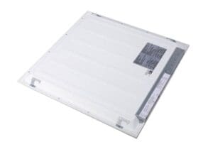 White LED ceiling light panel, back view.