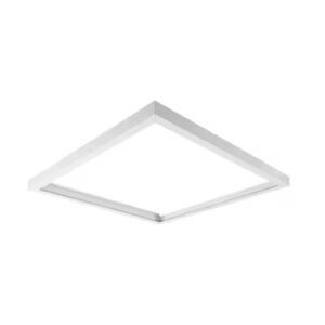 White square LED ceiling light fixture.