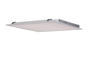 A white light fixture hanging from the ceiling.