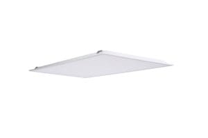 Here's an alt tag for the image: White rectangular LED ceiling light.