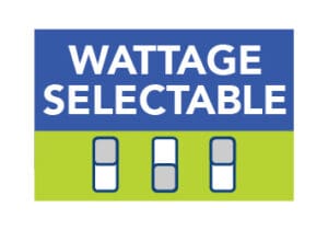 A blue and green sign with three windows.