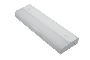 White wall-mounted LED light fixture.