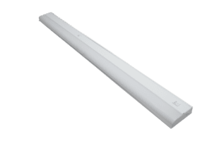 Long white LED tube light fixture.