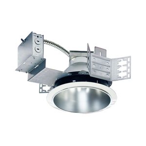 Recessed ceiling light fixture with attachments.
