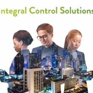 Business professionals and cityscape, Integral Control Solutions.
