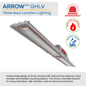 ARROW™ GHLV LED Hazardous Location Linear Light with Emergency Battery Back-up