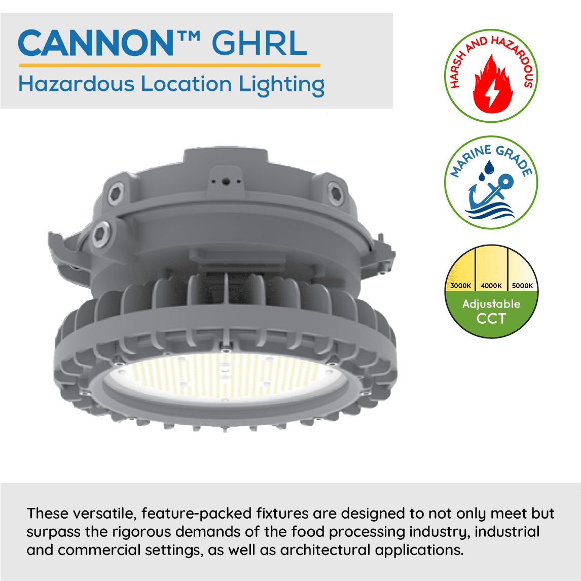 CANNON™ GHRL LED Hazardous Location High Bay Light