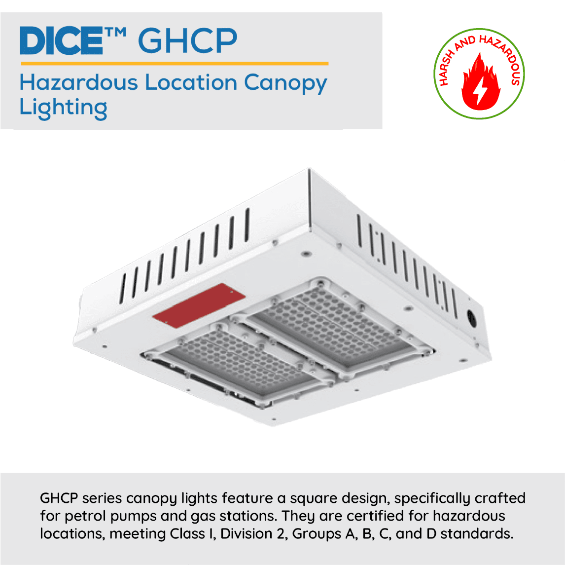 DICE™ GHCP Hazardous Location Canopy Lighting