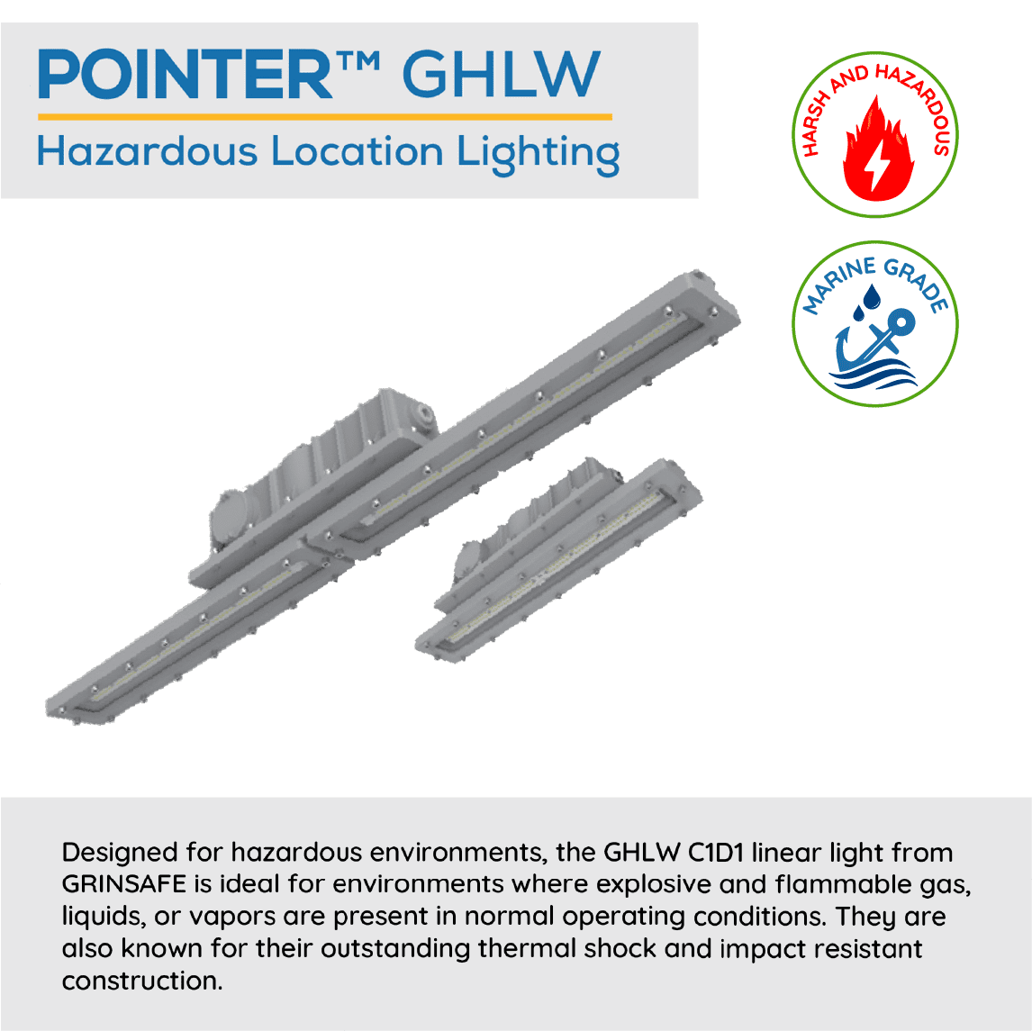 POINTER™ GHLW Hazardous Location Linear Lighting