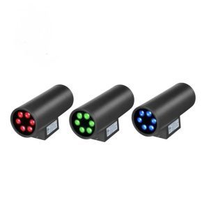 2 Light Up Down Cylinder Outdoor RGBW Wall Light